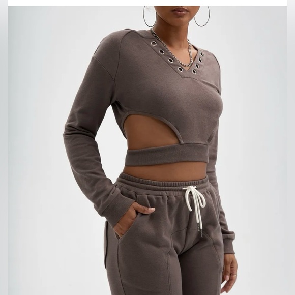 Cropped sweatshirt - medium - Picture 2 of 5